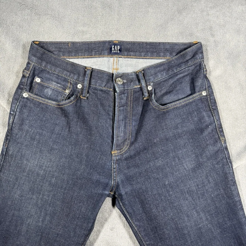 Gap‎ 1969 Straight Leg Men's Skinny Jeans Size 30x32 Dark Wash EUC
